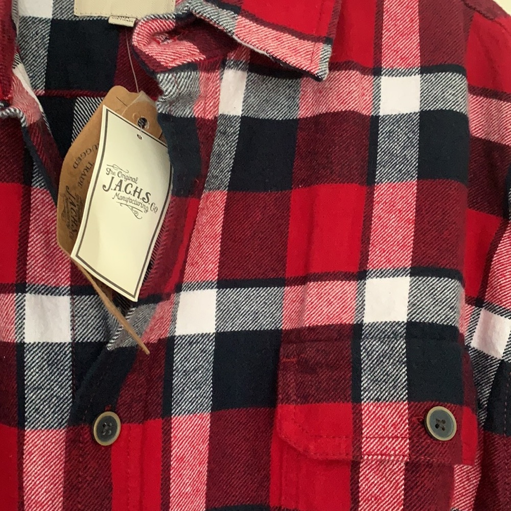 NWT Zachs Flannel Button Down Shirt - Picture 4 of 6
